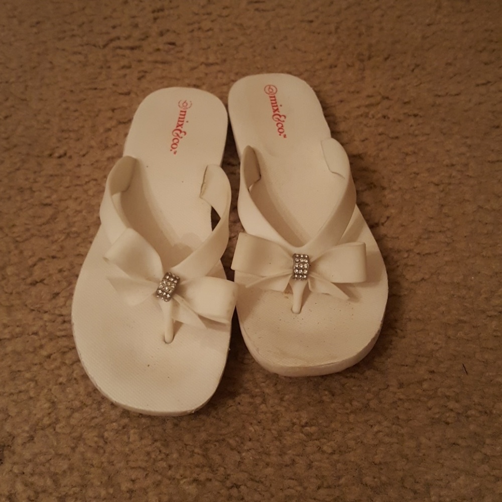 Cute white sandals